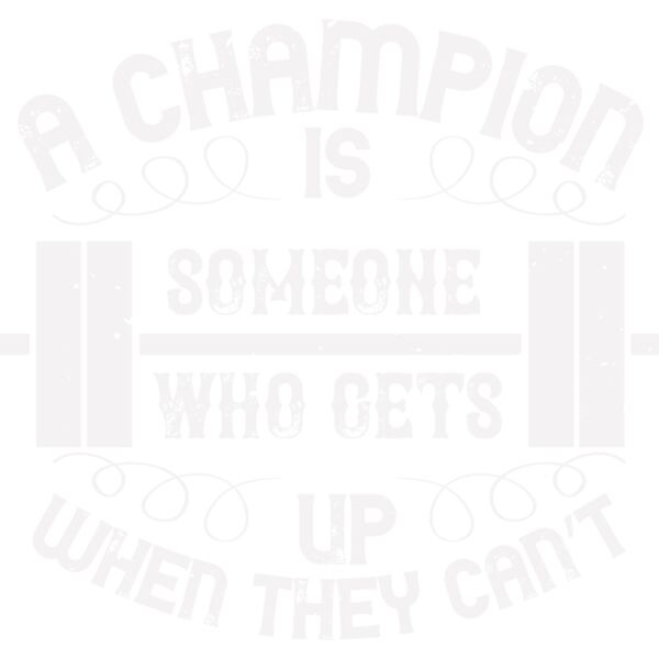 A champion is someone who gets up when they cant Thumbnail
